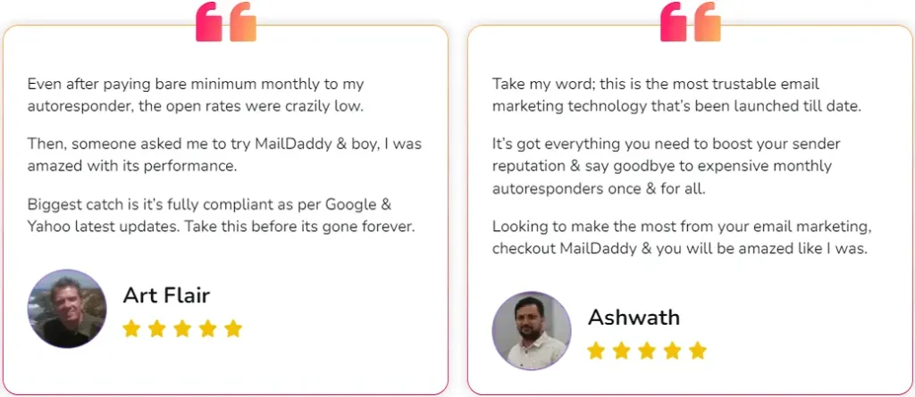 What Users Say About MailDaddy-1